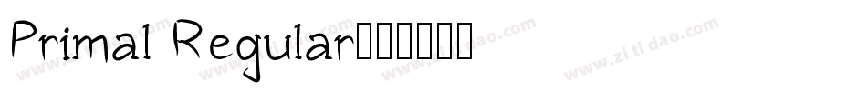 Primal Regular字体转换